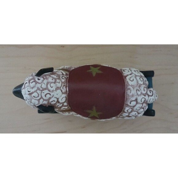 Rocking Sheep Figurine Children's Baby Nursery Room Decor Cute Fun 6.5 x 5.5 - Picture 8 of 12